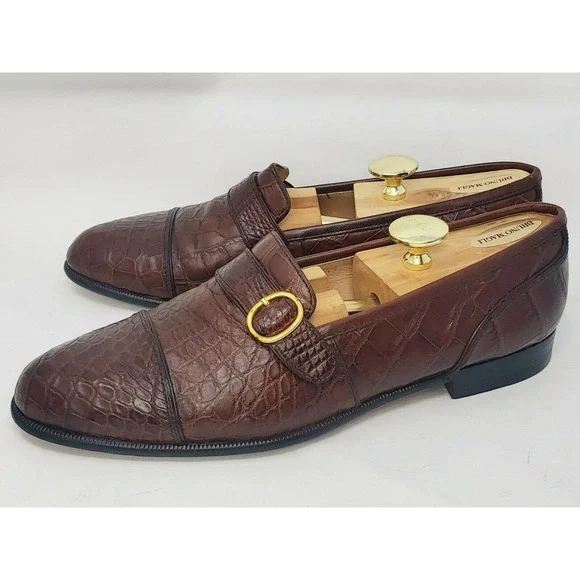 Bruno Magli | Shoes | Bruno Magli Brown Genuine Crocodile  display picture 2